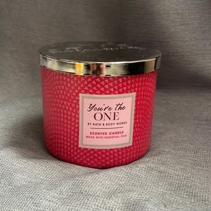 Bath and Bodyworks scented candle you’re the one
